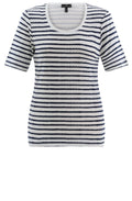 Navy Striped Classic T Shirt