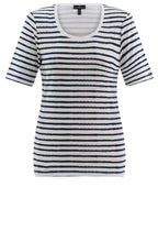 Navy Striped Classic T Shirt