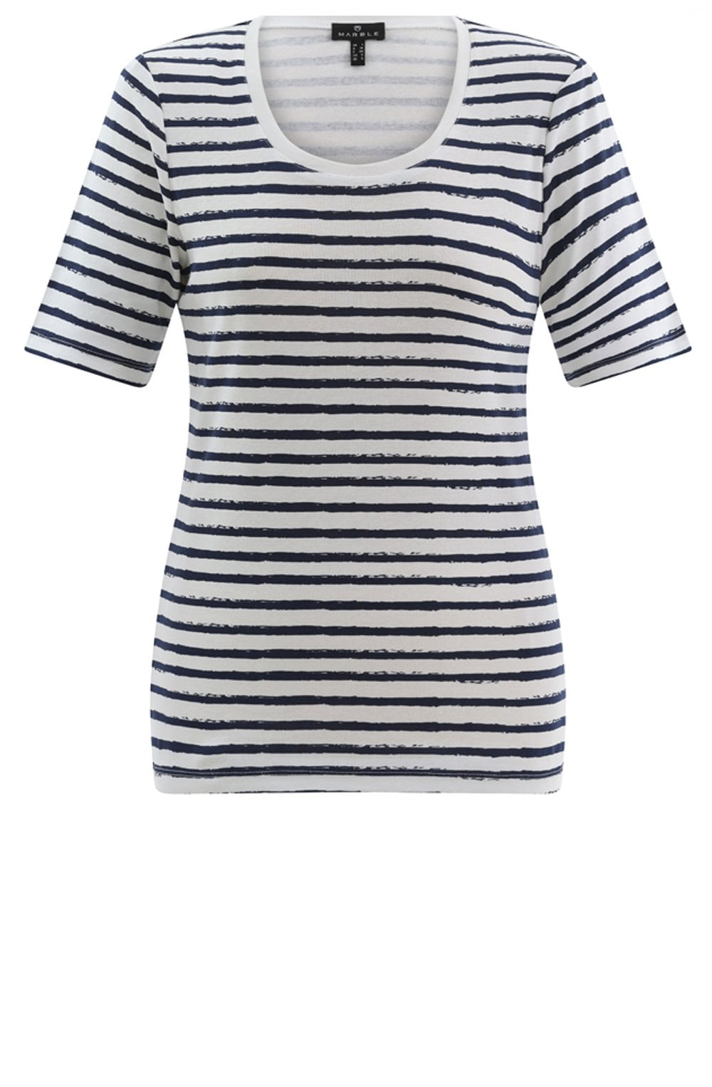 Navy Striped Classic T Shirt
