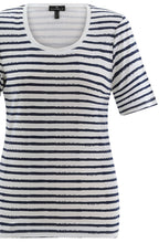 Navy Striped Classic T Shirt