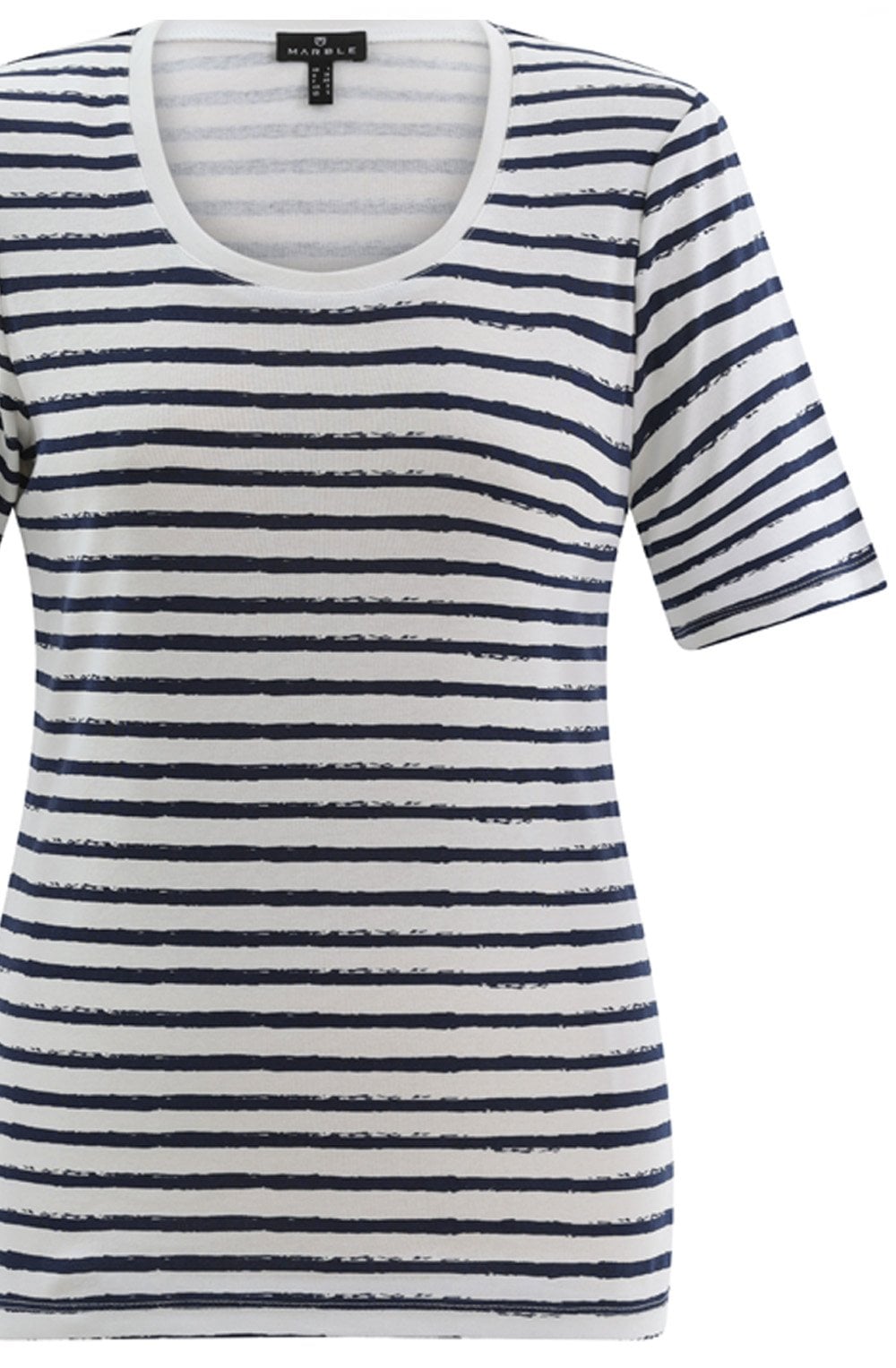 Navy Striped Classic T Shirt