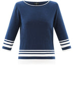 Navy Striped Hem Jumper
