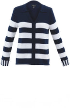 Navy Striped Relaxed Jumper