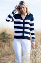 Navy Striped Relaxed Jumper