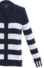 Navy Striped Relaxed Jumper