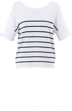 Navy Striped Reversible Sweater