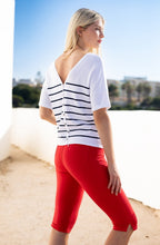 Navy Striped Reversible Sweater