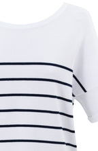 Navy Striped Reversible Sweater
