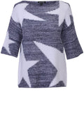Navy & White Star Design Jumper