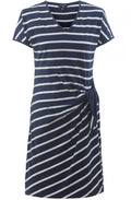 Navy & White Stripe Jersey Dress