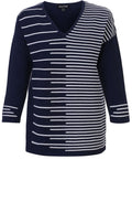 Navy & White Striped Jumper