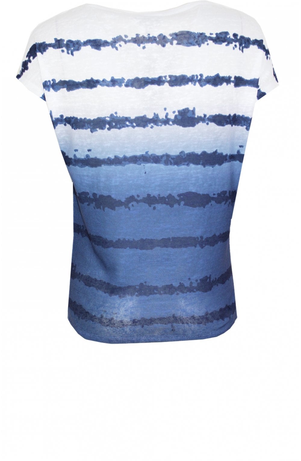 Navy & White Stripes Top