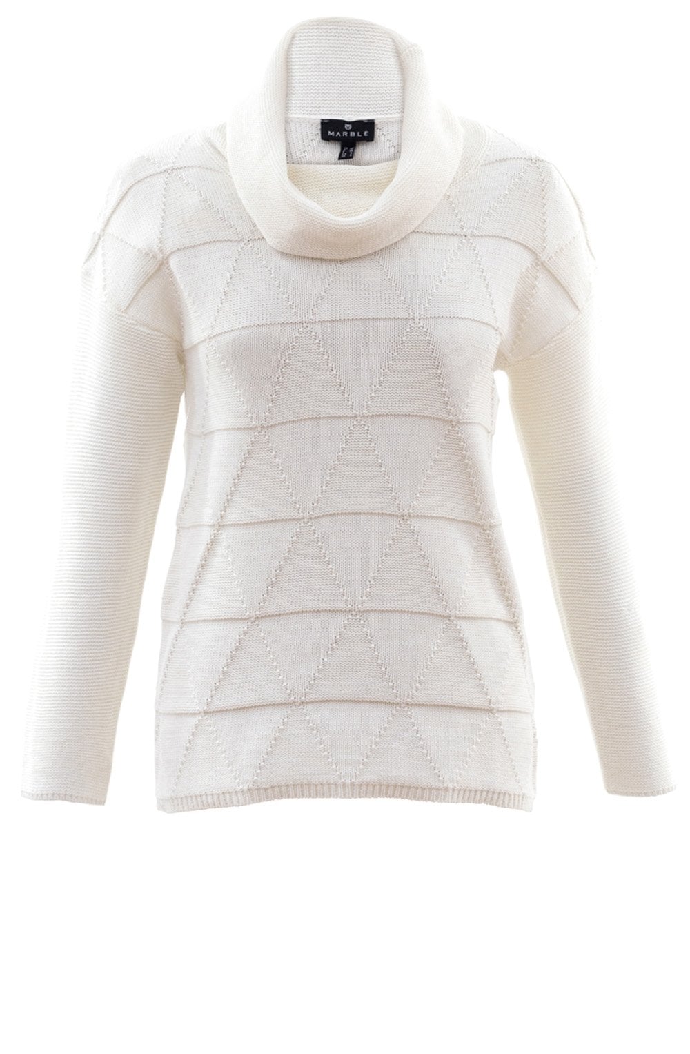Off White Cowl Neck Jumper