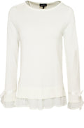 Off White Layered Effect Sweater