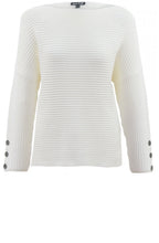 Off White Ribbed Knit Jumper