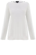 Off White Ribbed Knit Jumper