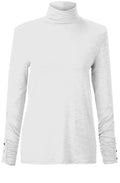 Off White Roll Neck Top