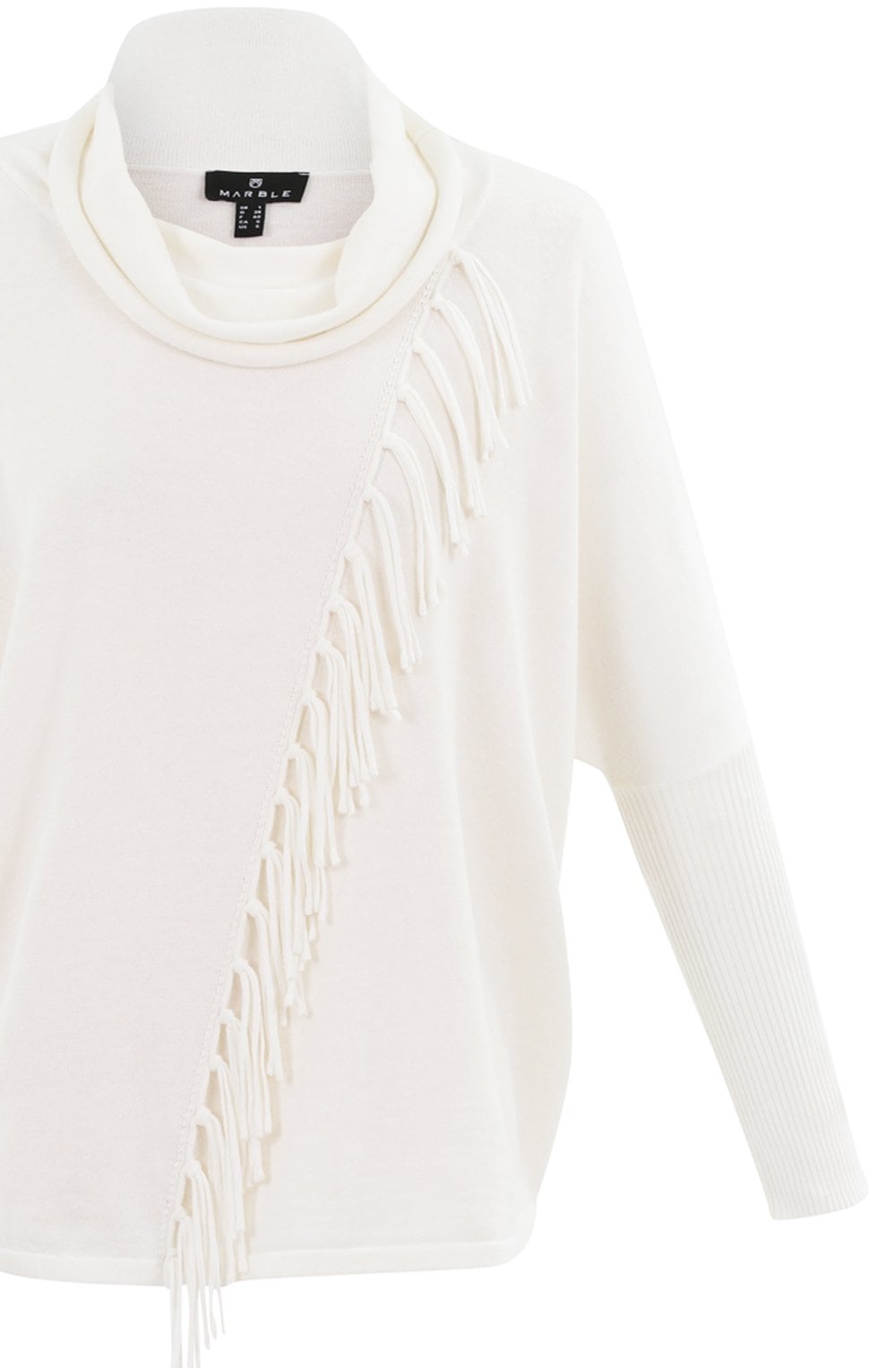 Off White Tassel Detailed Jumper