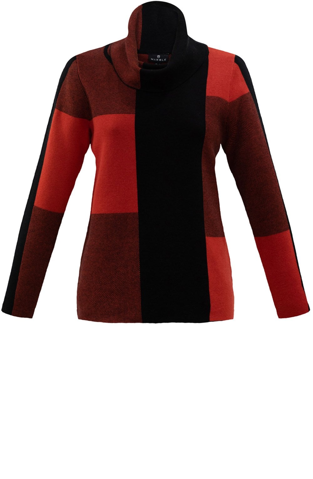 Orange Block Design Jumper