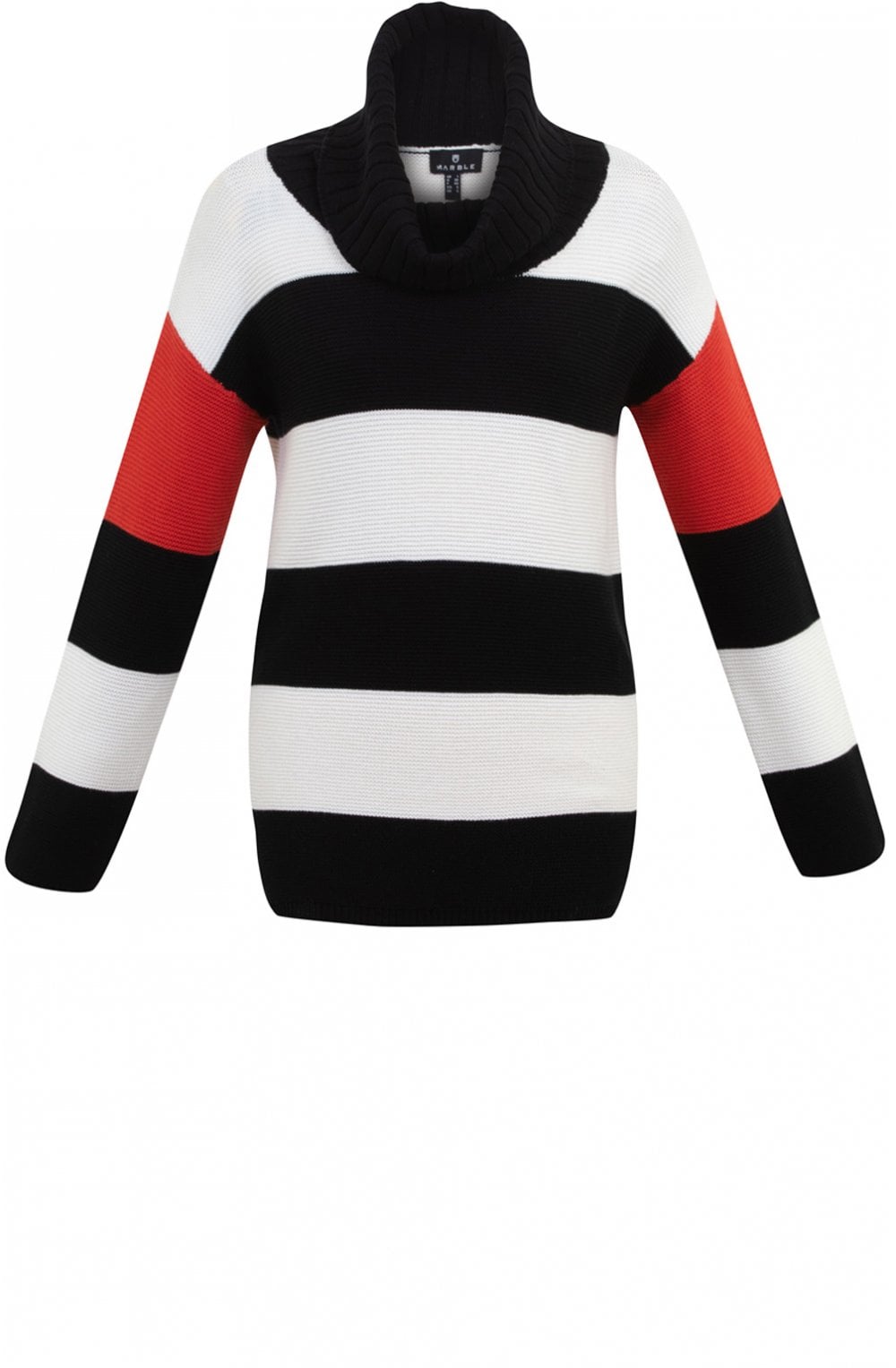 Orange Bold Stripe Jumper