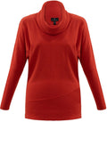 Orange Cowl Neck Jumper