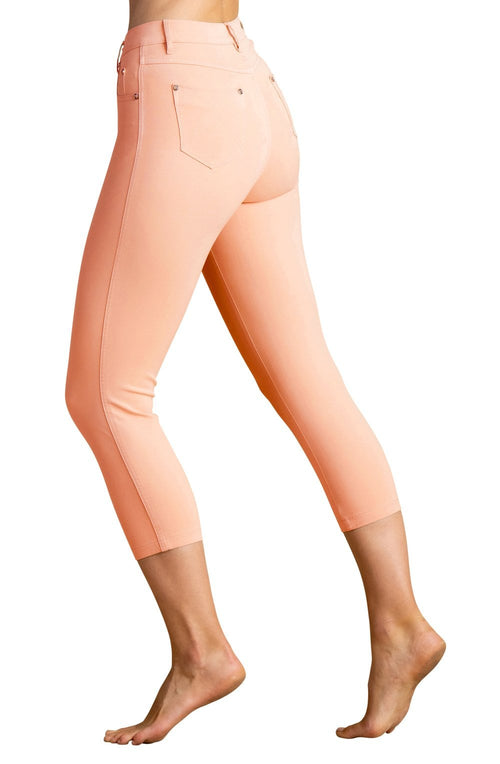 Orange Cropped Jeans