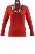 Orange Detachable Snood Jumper