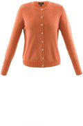 Orange Fine Knit Cardigan