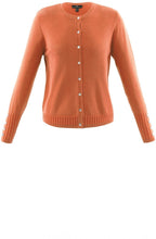 Orange Fine Knit Cardigan