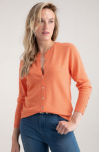 Orange Fine Knit Cardigan