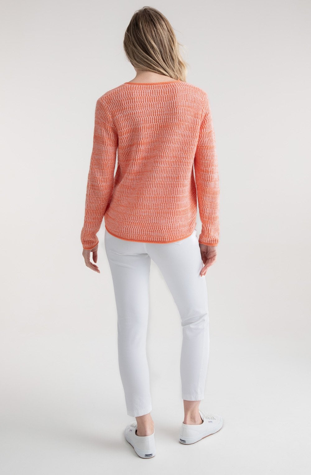 Orange Marled Knit Jumper