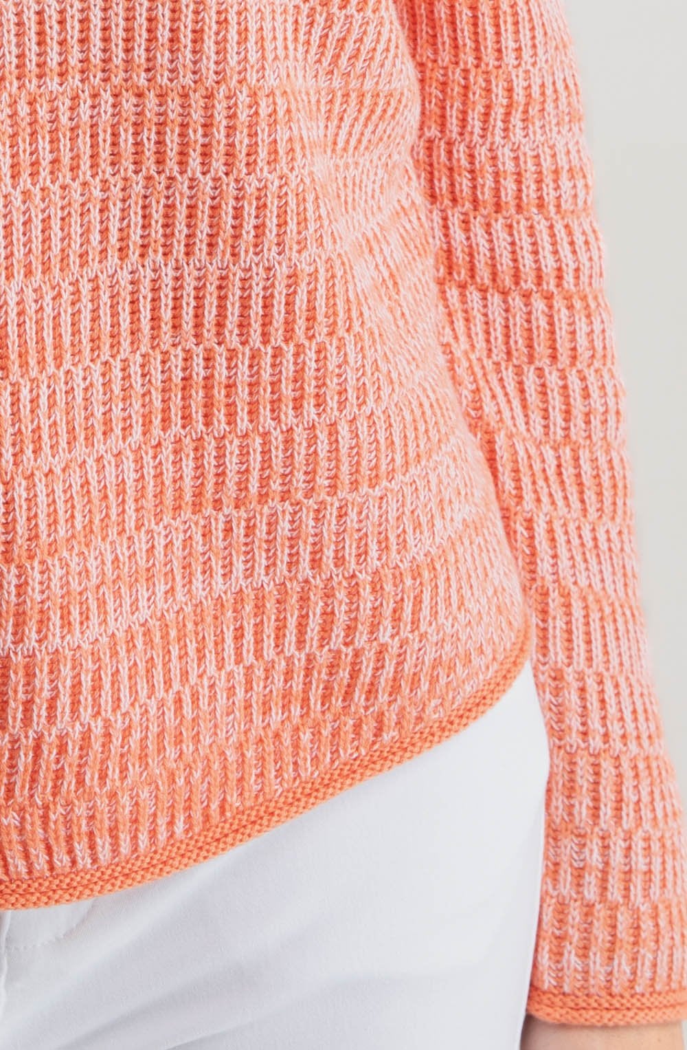 Orange Marled Knit Jumper