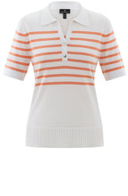 Orange Short Sleeved Collared Jumper