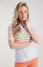 Orange Short Sleeved Collared Jumper