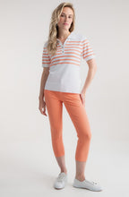 Orange Short Sleeved Collared Jumper