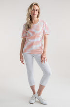 Orange Striped Classic T Shirt