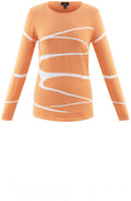 Orange Striped Design Jumper