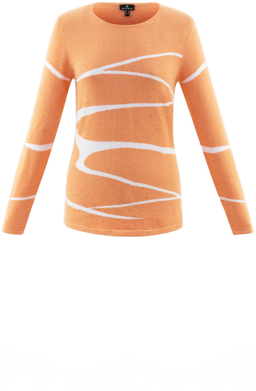 Orange Striped Design Jumper