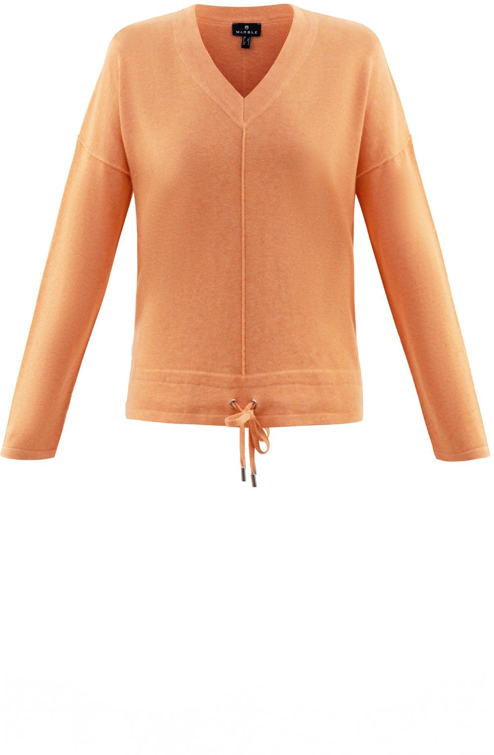 Orange V Neck Jumper