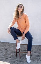 Orange V Neck Jumper