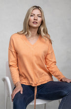 Orange V Neck Jumper