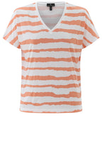 Orange Wide Stripe T Shirt