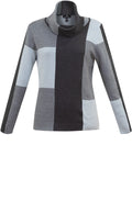 Pale Blue Block Design Jumper