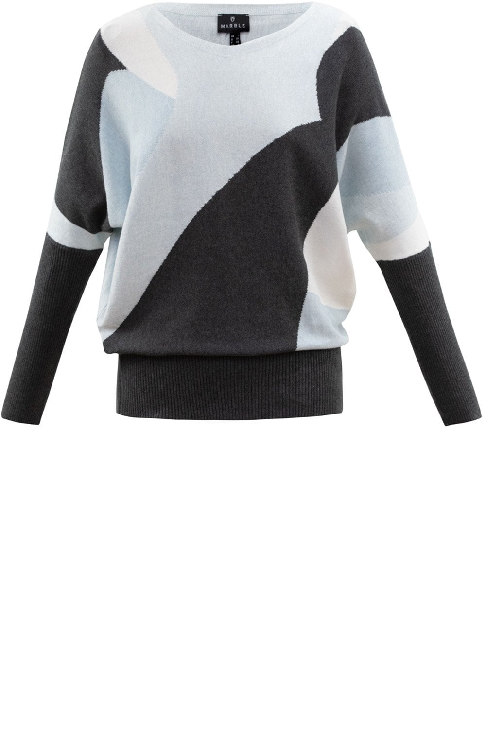 Pale Blue Bold Design Jumper