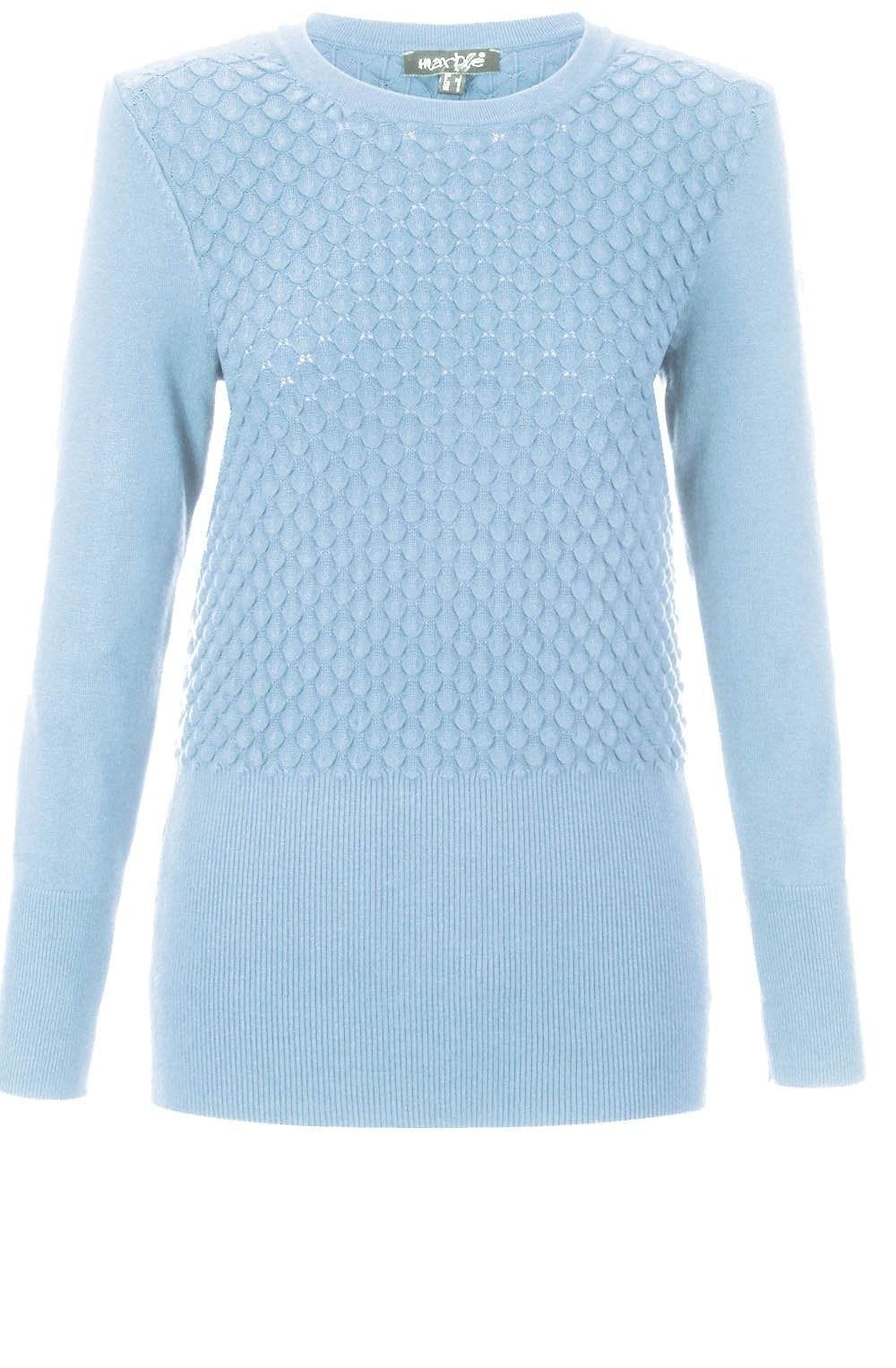 Pale Blue Embossed Sweater