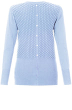 Pale Blue Embossed Sweater