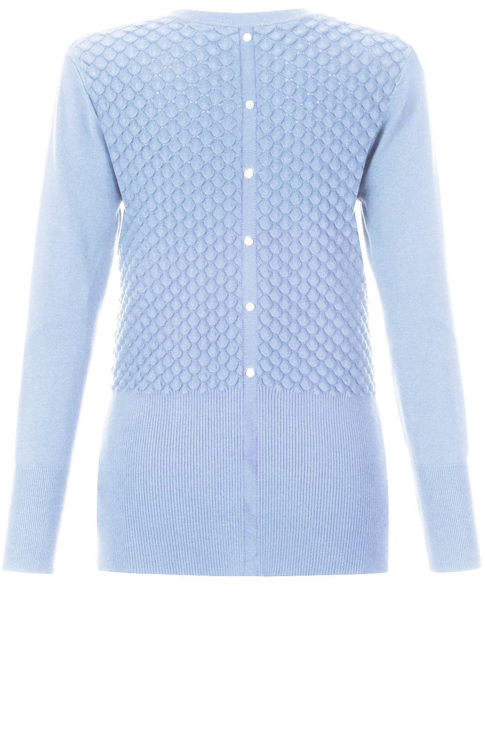 Pale Blue Embossed Sweater