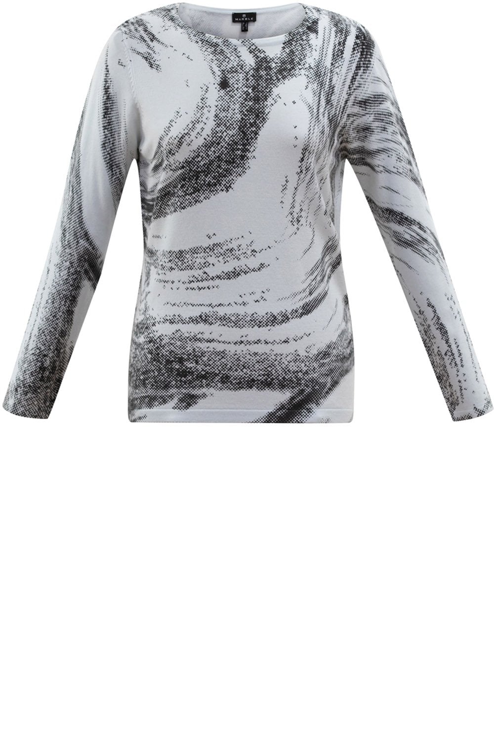 Pale Blue Patterned Jumper