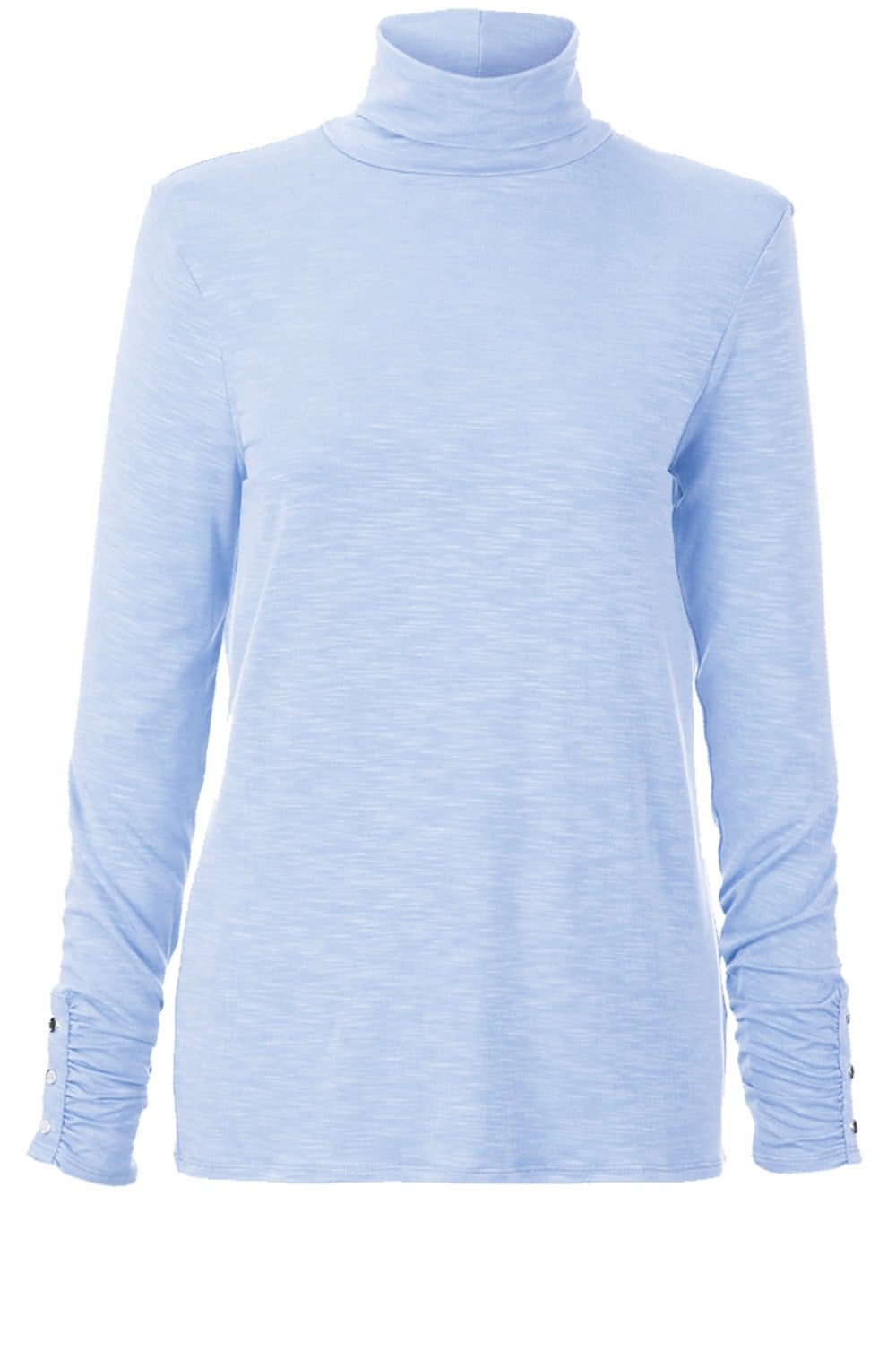 Pale Blue Roll Neck Top