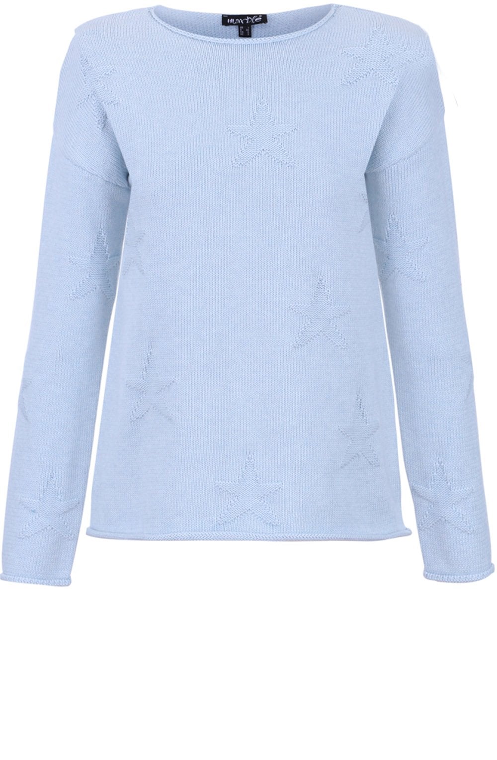 Pale Blue Star Knit Sweater